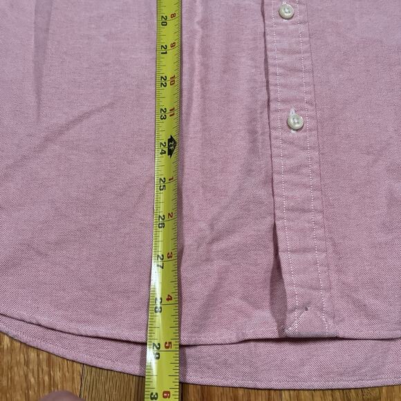 Polo Ralph Lauren Pink Short Sleeve Button Shirt Sz L RL Untucked Fit Flesh Pony - Picture 4 of 7
